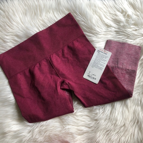 lululemon athletica Pants - Lululemon Seamlessly Street Crop Heathered Purple